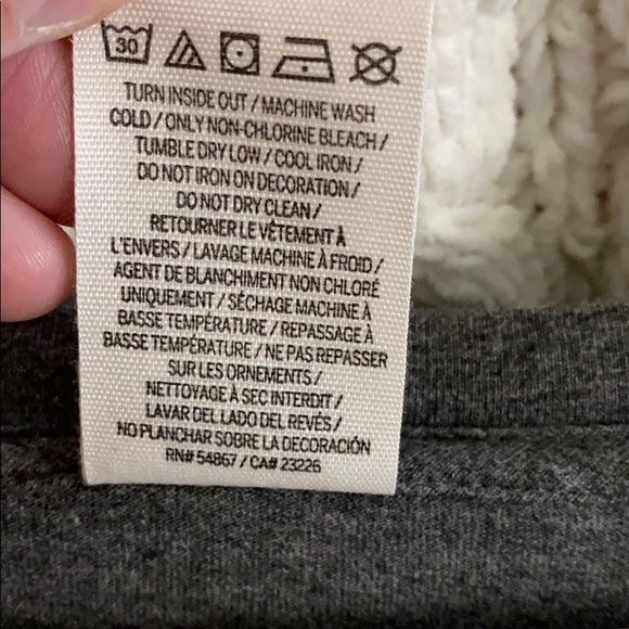 Pink Victoria’s Secret grey long sleeve shirt - Picture 3 of 4